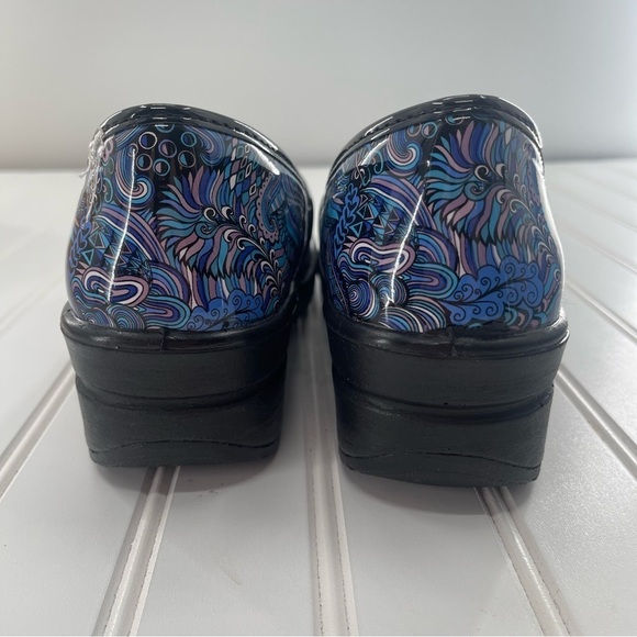 EASY WORKS LYNDEE BLUE PAISLEY WORK NURSING SHOE SIZE 8 - Picture 6 of 10